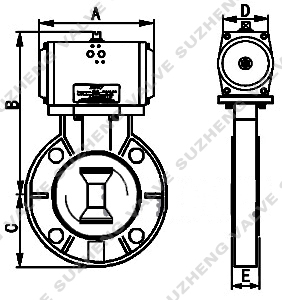 氣動塑(su)料蝶閥(fa)